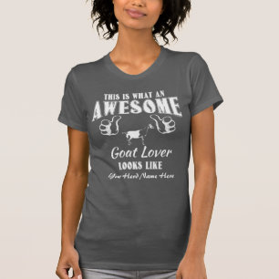 CUSTOMIZE Awesome Goat Lover Alpine Goat T-Shirt