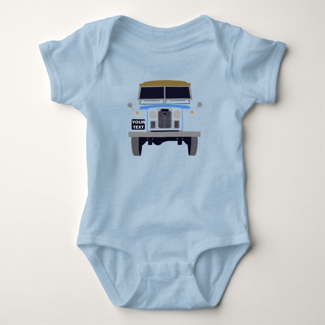 Customize Baby Blue Soft Top Land Rover (Front)