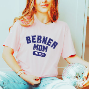Customize Berner Mom Est 2024 Modern Dog Lover T-Shirt