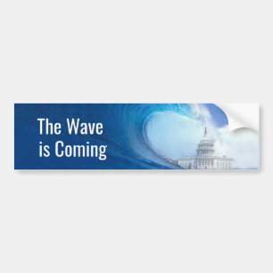 Customize Blue Wave Election 2022 Bumper Sticker