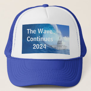 Customize Blue Wave Election 2024 Trucker Hat
