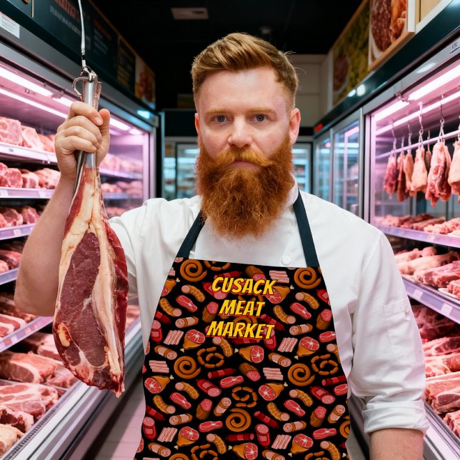 Customize Butcher Meat Market Business  Apron (Creator Uploaded)