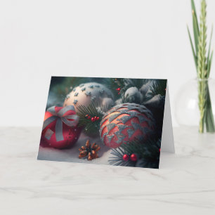 Customize Christmas Card - Xmas Bubbles