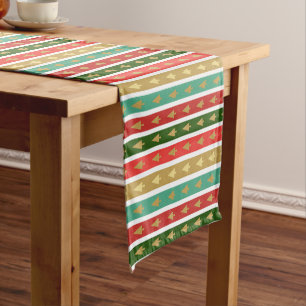 Customize Christmas Stockings - Elegant and Chic Short Table Runner