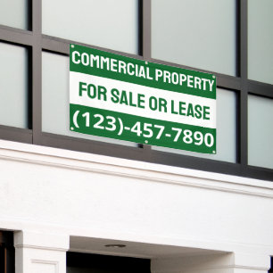 Customize Commercial Property For Sale Or Lease Banner
