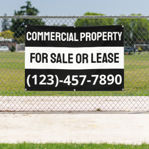 Customize Commercial Property For Sale Or Lease Banner