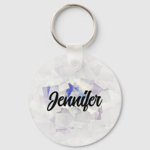 CUSTOMIZE Cool Geometric Background Key Ring