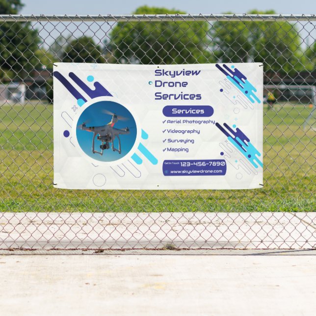 Customize Drone Services Business Promotional  Banner (Insitu)