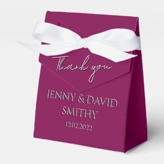 Customize Favor Box - Thank You (Wine)