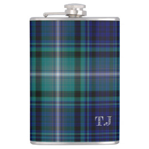 Customize Flask - Blue & Green Tartan