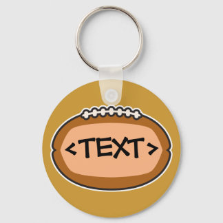 CUSTOMIZE FOOTBALL DESIGN, <TEXT> KEY RING