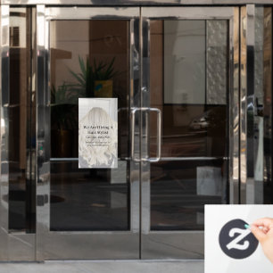 Customize Generic Hair Salon Now Hiring  Window Cling