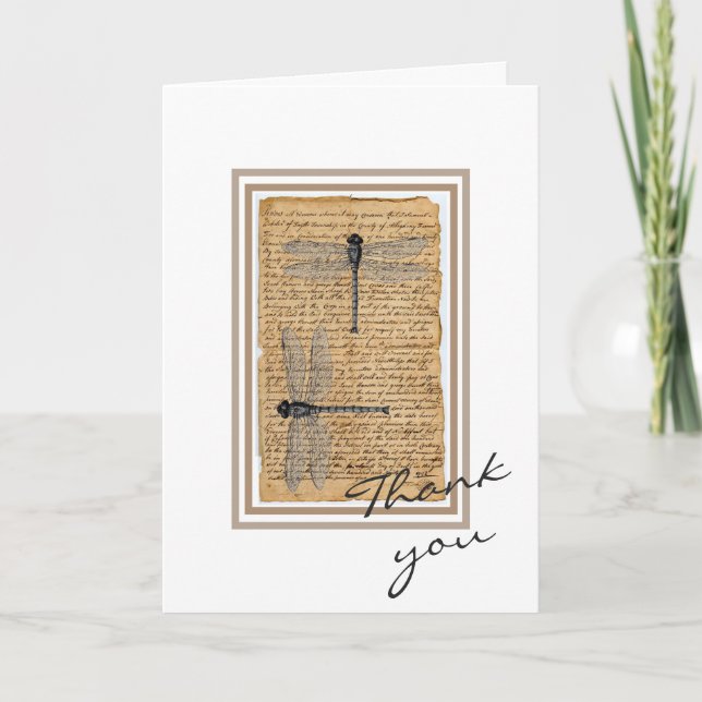 Customize Greeting Card - Dragonflies (Front)