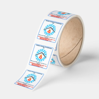 Customize HVAC Company Furnace AC Unit Advert 2 Square Sticker