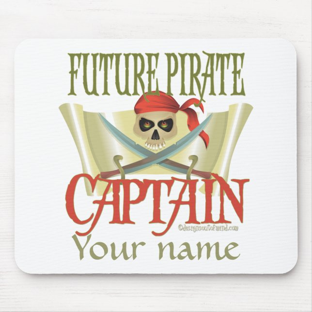 CUSTOMIZE IT! Future Pirate Mouse Mat (Front)