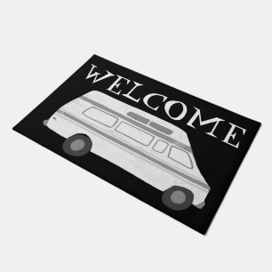 Customize it! WELCOME Camper Vintage Vanlife RV Doormat