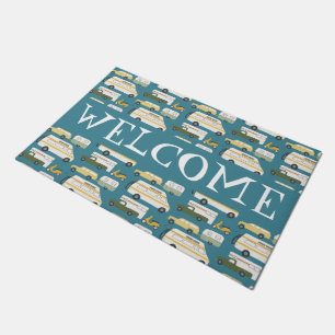 Customize it! WELCOME Camper Vintage Vanlife RV Doormat