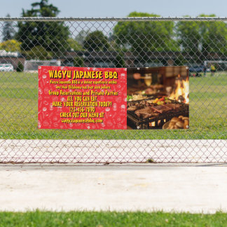 Customize Japanese Barbecue Promotional Banner