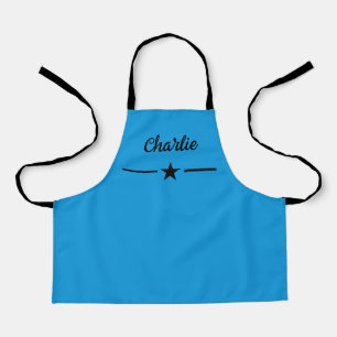 Customize Kids Apron Blue