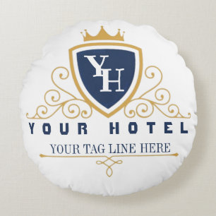 Customize Luxury hotel business company restaurant Round Cushion