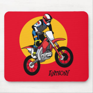 Customize Motorcycle Dirt Biking Gel Mouse Pad