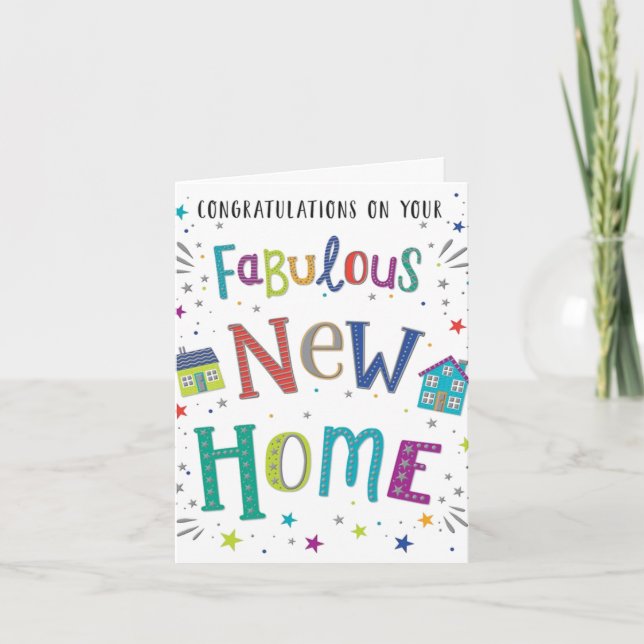 Customize New Home Card - Fabulous New Home (Front)