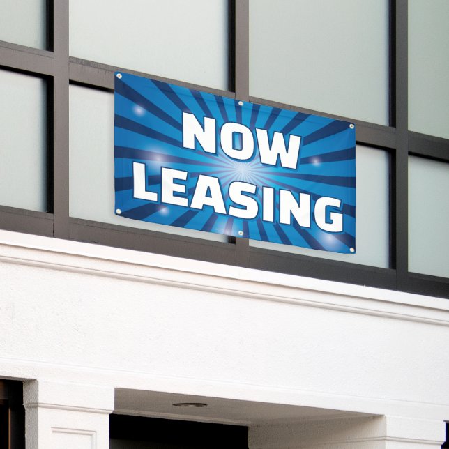 Customize Now Leasing Apartments Large Outdoor Banner (Outside Building)
