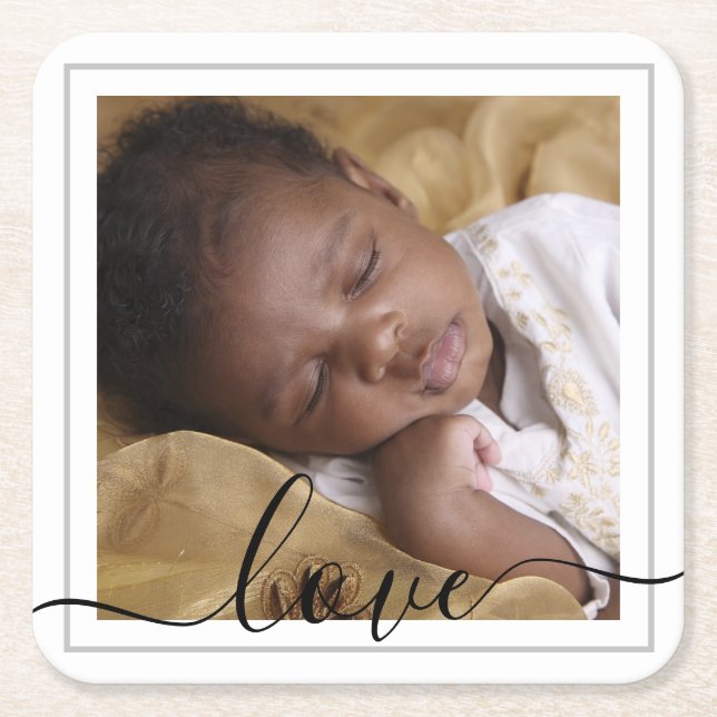 Customize Paper Coaster - Love Your Own Image (Front)