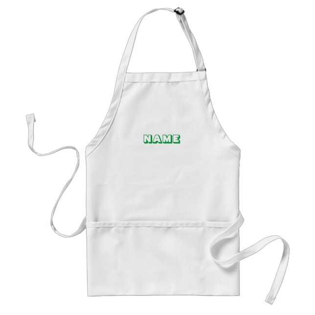 Customize personalize with NAME monogram Standard Apron (Front)