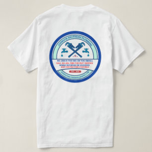 Customize Plumbing Contractor Business Men's  T-Shirt