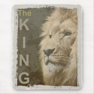 Customize Pop Art Picture Lion Head The King Mouse Mat