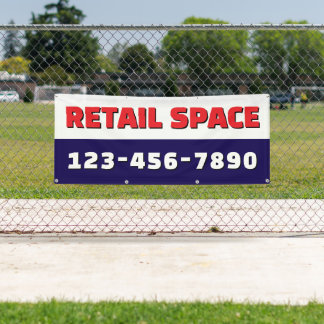 Customize Retail Space Available Business Banner