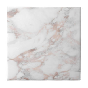 Customize Rose Gold Marble Professional Template Tile