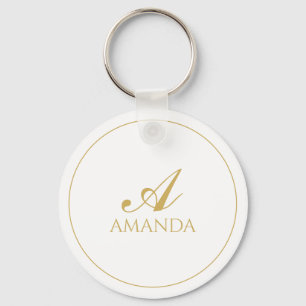 Customize Simple Name Key Ring