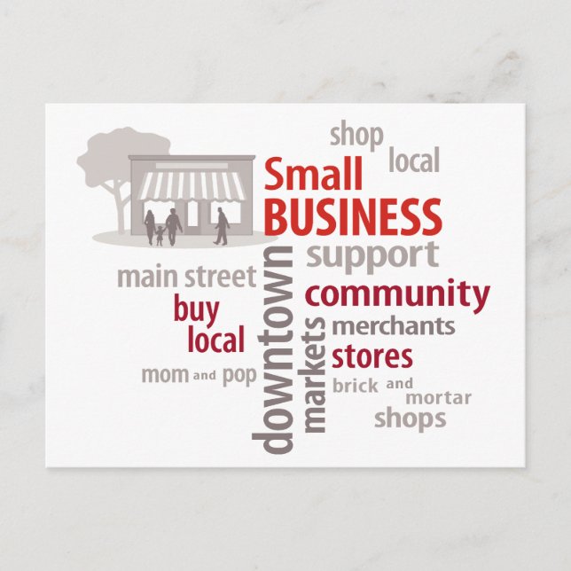 Customize Small Business  Postcard (Front)