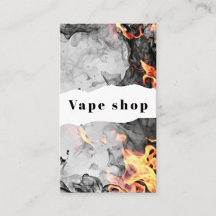 Customize Smoke and Vape Shop Small Business Card