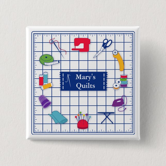 Customize the Label Quilt Button (Front)