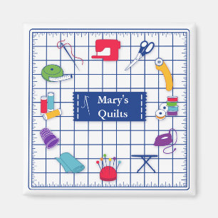 Customize the Label Quilt Magnet