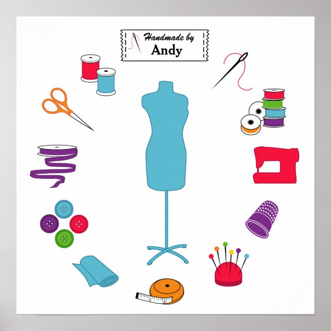 Customize the Label Sew Right Poster (Front)