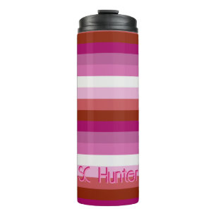 Customize Thermal Tumbler  - Lesbian Pride Flag 