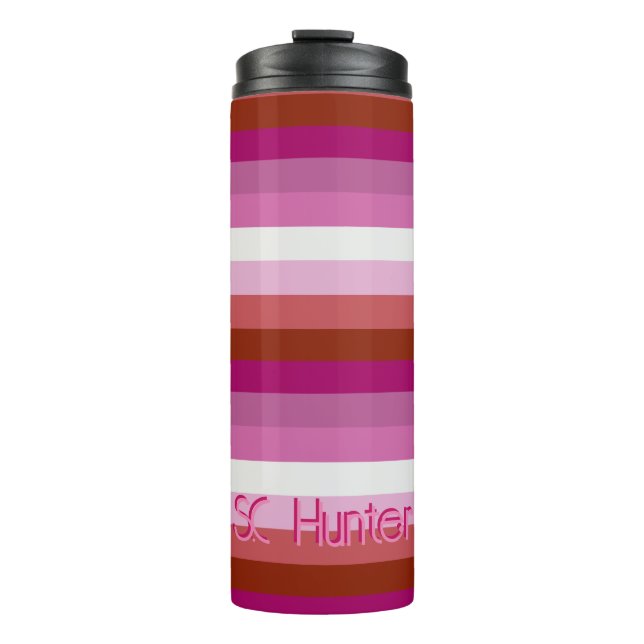 Customize Thermal Tumbler  - Lesbian Pride Flag  (Front)
