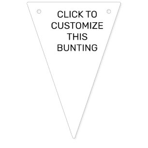 CUSTOMIZE THESE BUNTING FLAGS