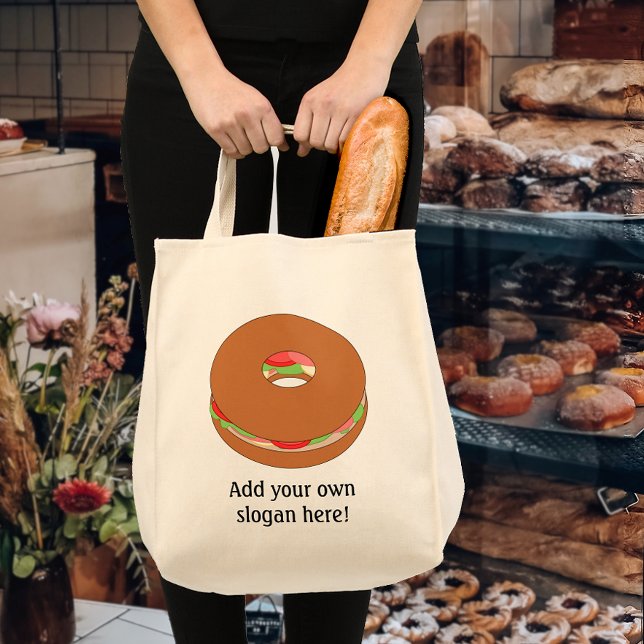 Customize this Bagel graphic Tote Bag (Creator Uploaded)