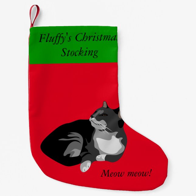 Customize this Christmas stocking for your cat! (Front)