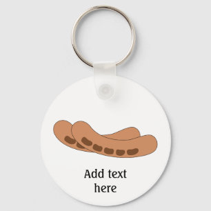 Customize this Sausages graphic Key Ring