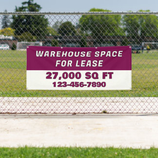 Customize Warehouse Space For Lease Business Banner