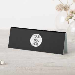 Customize Your Black White company logo and text