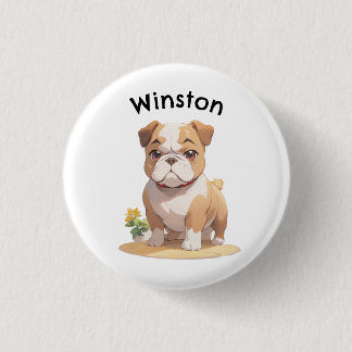 Customize Your Canine Companion: Anime Style 3 Cm Round Badge