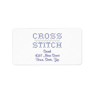 Customize Your Cross Stitch Label