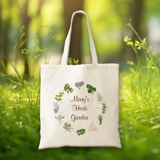 Customize Your Herb Garden tote Bag (Custom Herb Garden tote Bag
Ready for the farmers market. Fragrant, flavorful herbs and spices.)